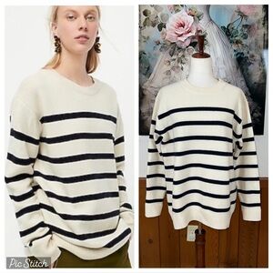 Awesome J. Crew Striped Merino Wool Sweater!